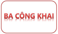 Ba công khai năm học 2025-2026